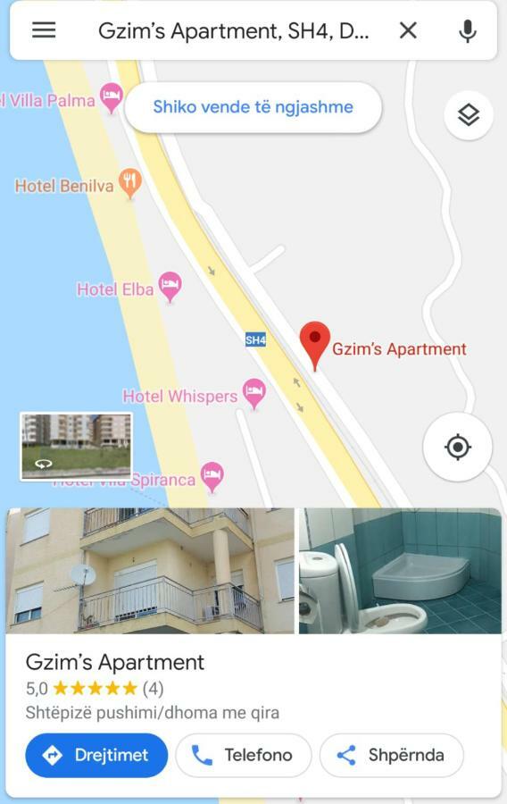 Gzim'S Apartment Дуррес Экстерьер фото